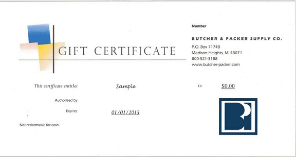 Gift Certificate